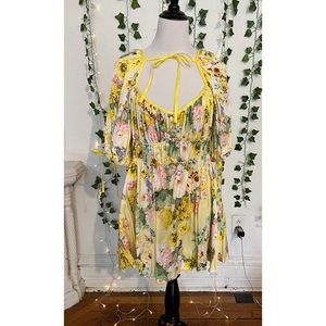 For Love and Lemons Leigh floral mini dress